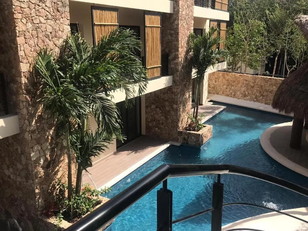 Luxury Aldea Zama 2Bed - 2Bat Apartment Private Terrace & Swim Up Tulum Mexico